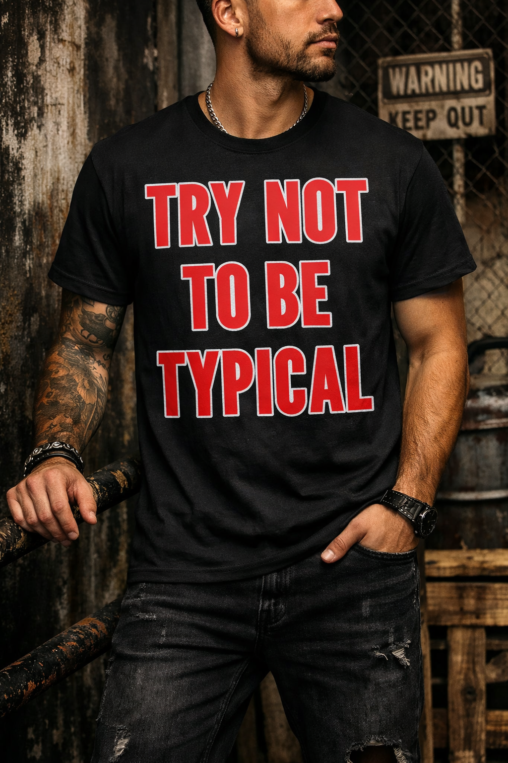 TRY NOT TO BE TYPICAL Tee — DaddyRabbit® Originals