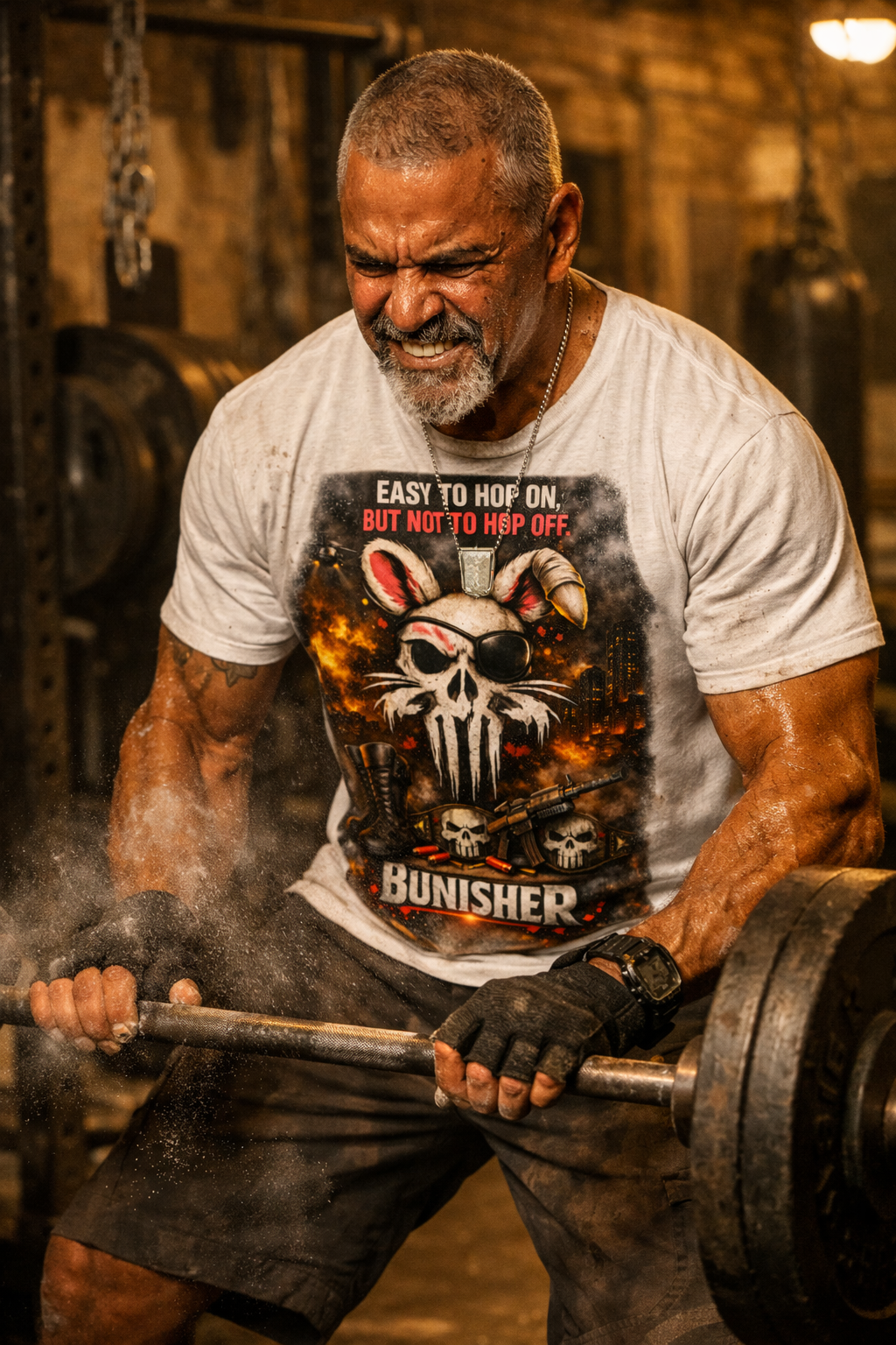 BUNISHER - Combat Line Heavyweight Tee — Move Silent. Hit Loud.