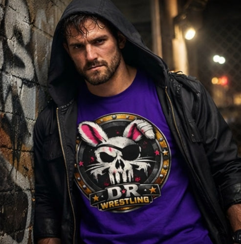 D.R. Wrestling Skull Rabbit Tee – Combat Line Premium Graphic Shirt
