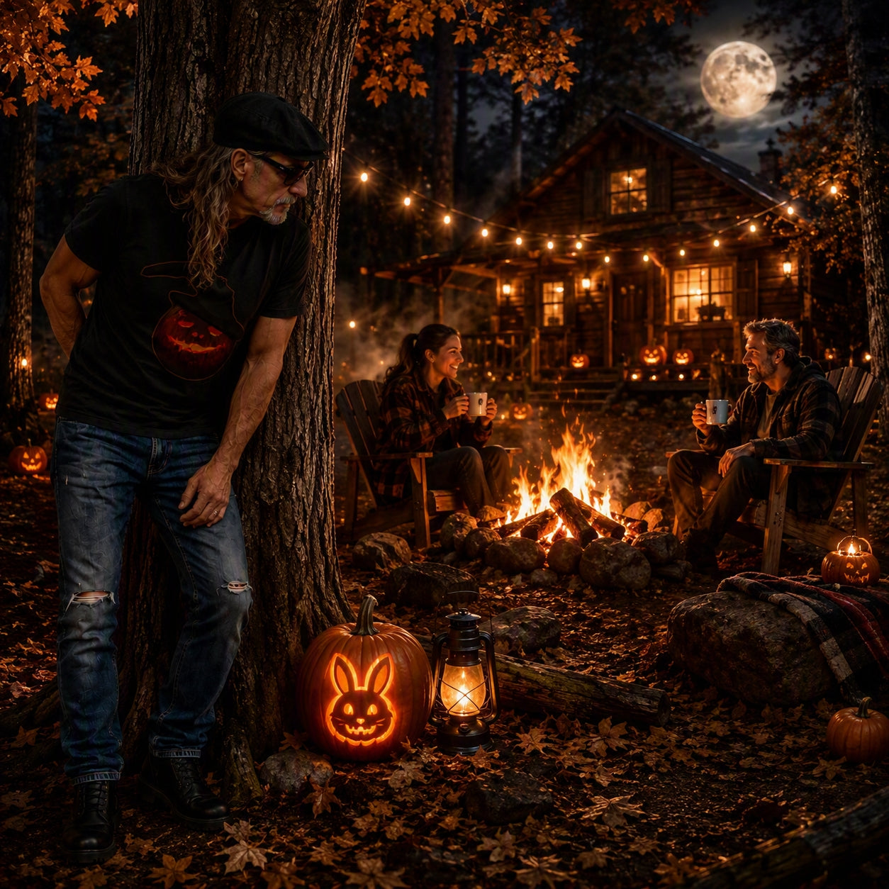 D💀R MISFITS™ Jack Glow Pumpkin Tee — DaddyRabbit's Den Halloween Collection