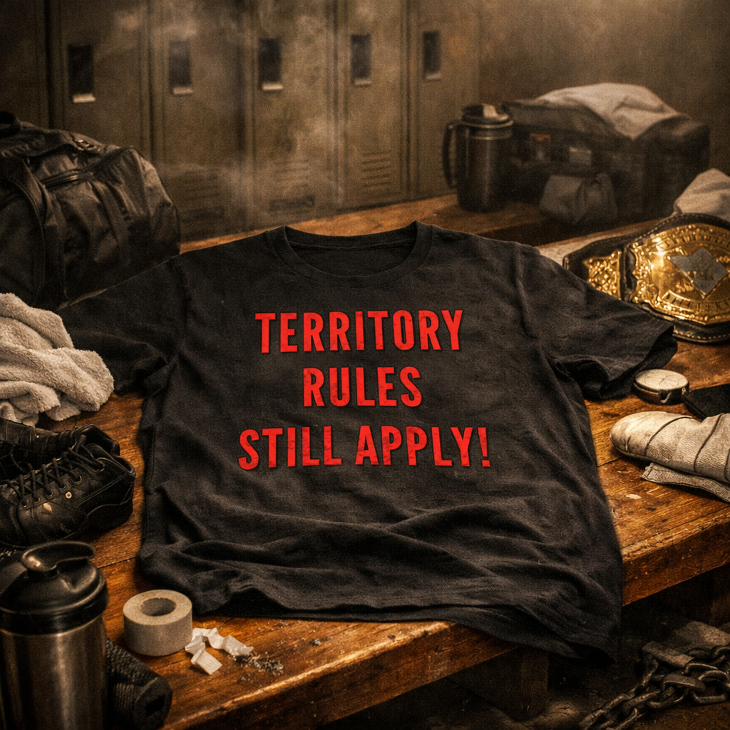 TERRITORY RULES STILL APPLY! | Wrestling Shirt | DaddyRabbit’s Combat Line(