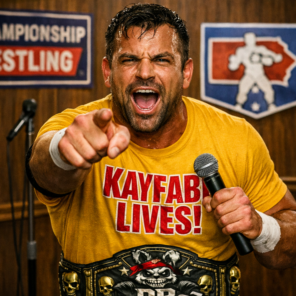 KAYFABE LIVES! | Wrestling Shirt | DaddyRabbit’s Combat Line