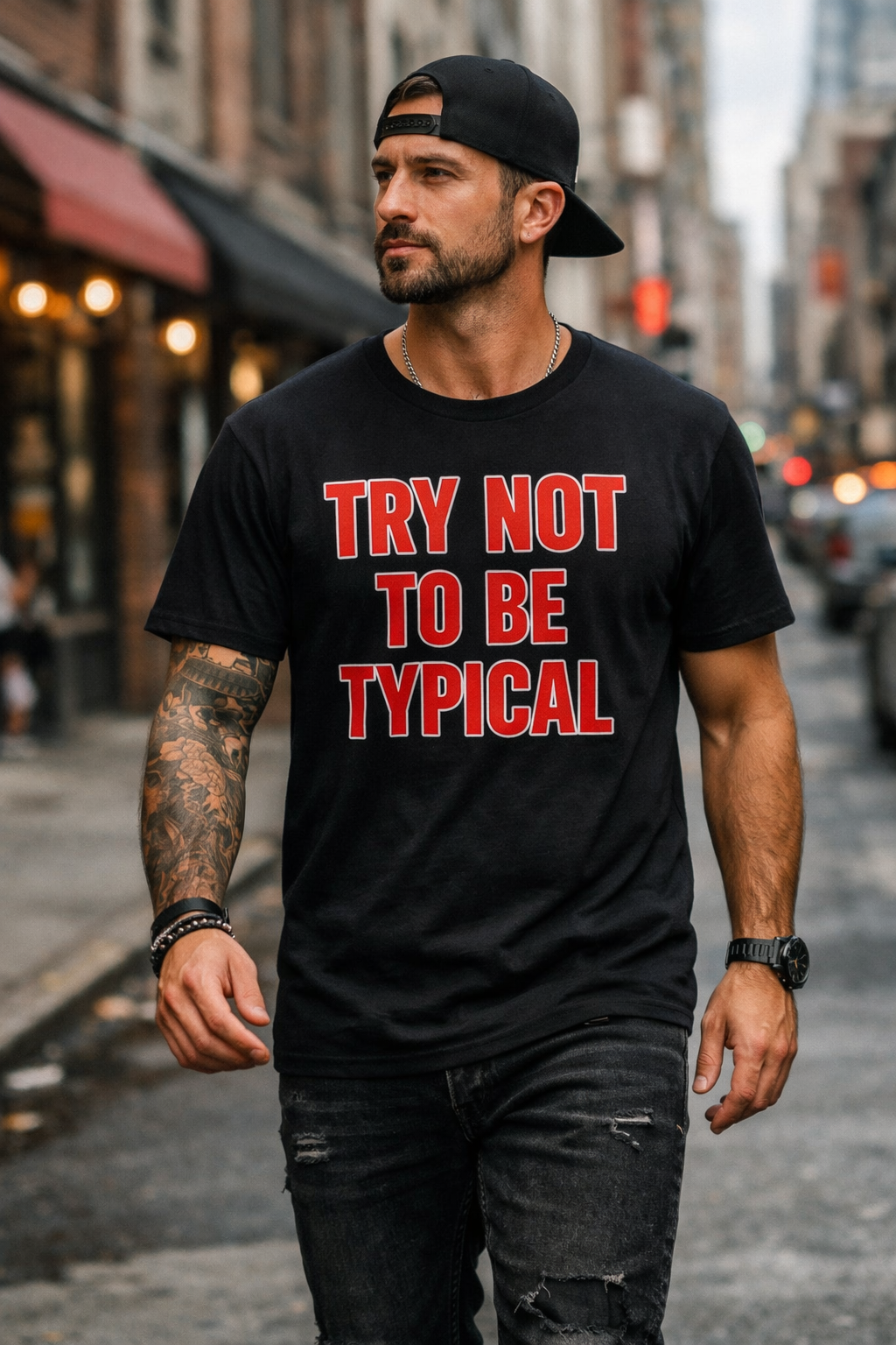 TRY NOT TO BE TYPICAL Tee — DaddyRabbit® Originals