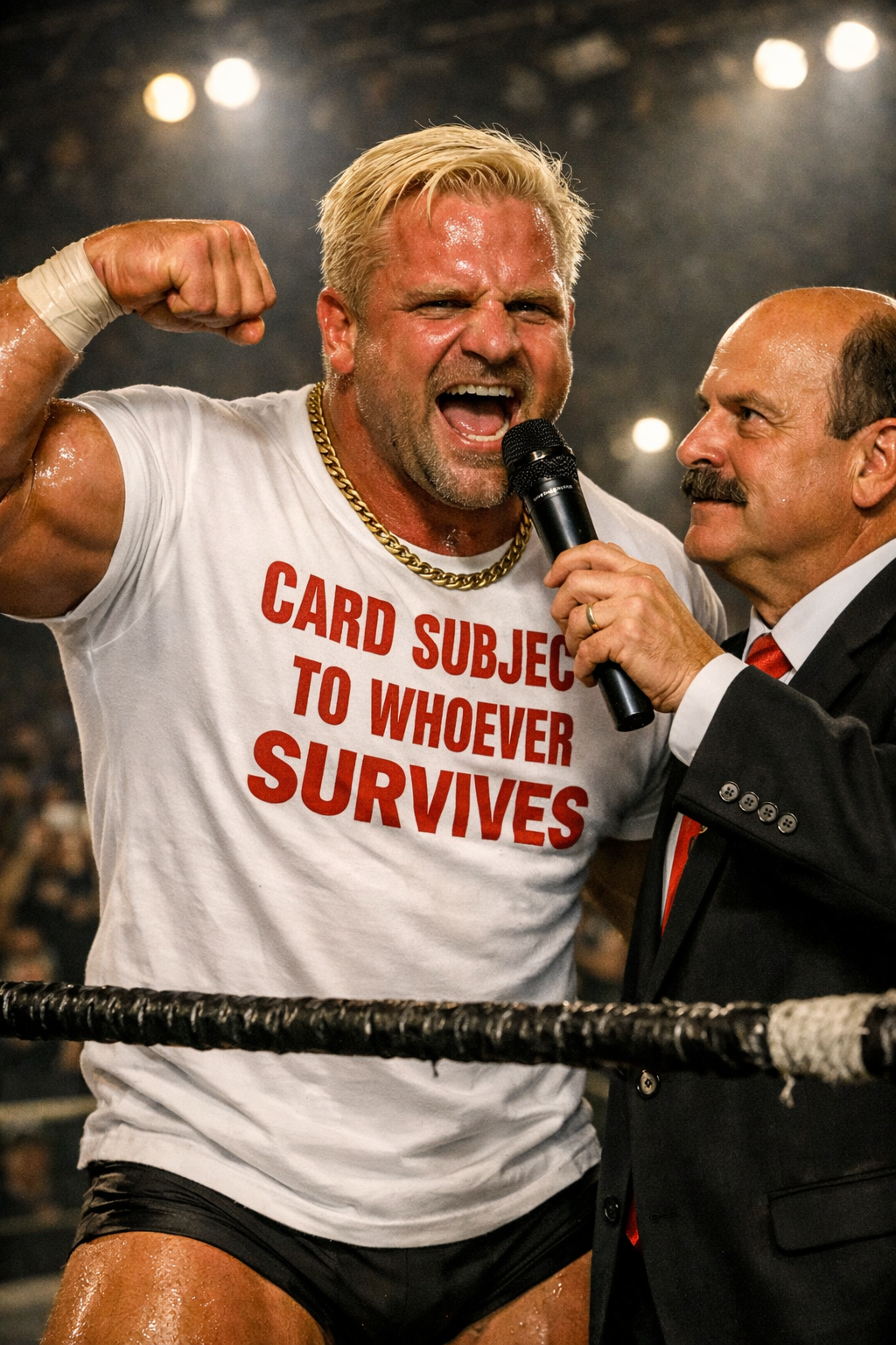 Card Subject to Whoever Survives T‑Shirt | Combat Line | DR Wrestling Apparel