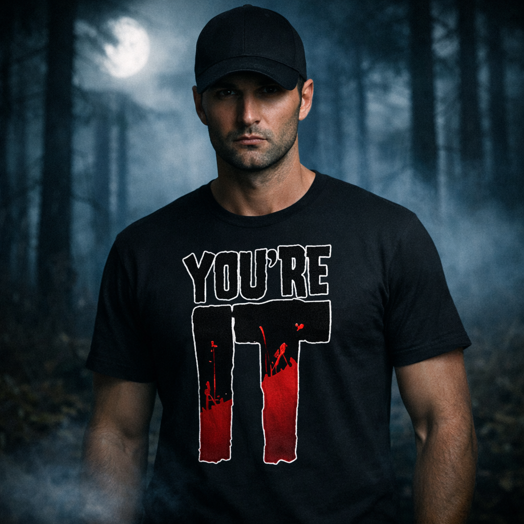 YOU’RE IT Horror Graphic Tee | Blood‑Drip Slasher Design