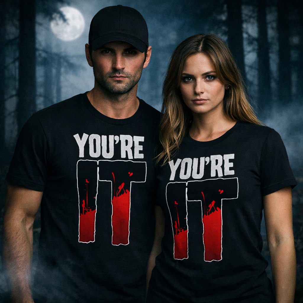YOU’RE IT Horror Graphic Tee | Blood‑Drip Slasher Design