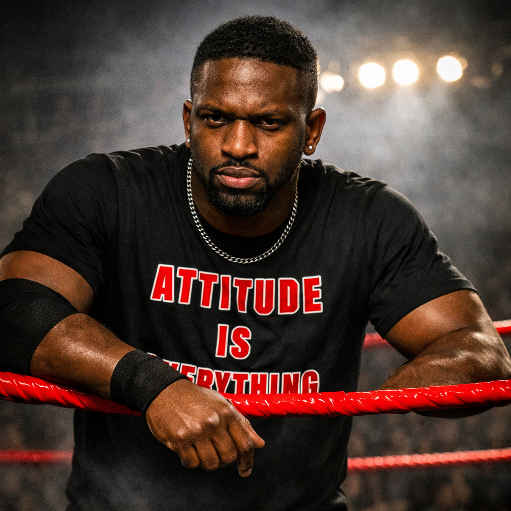 D.R. Wrestling “Attitude Is Everything” Tee — Combat Line Throwback Era Shirt