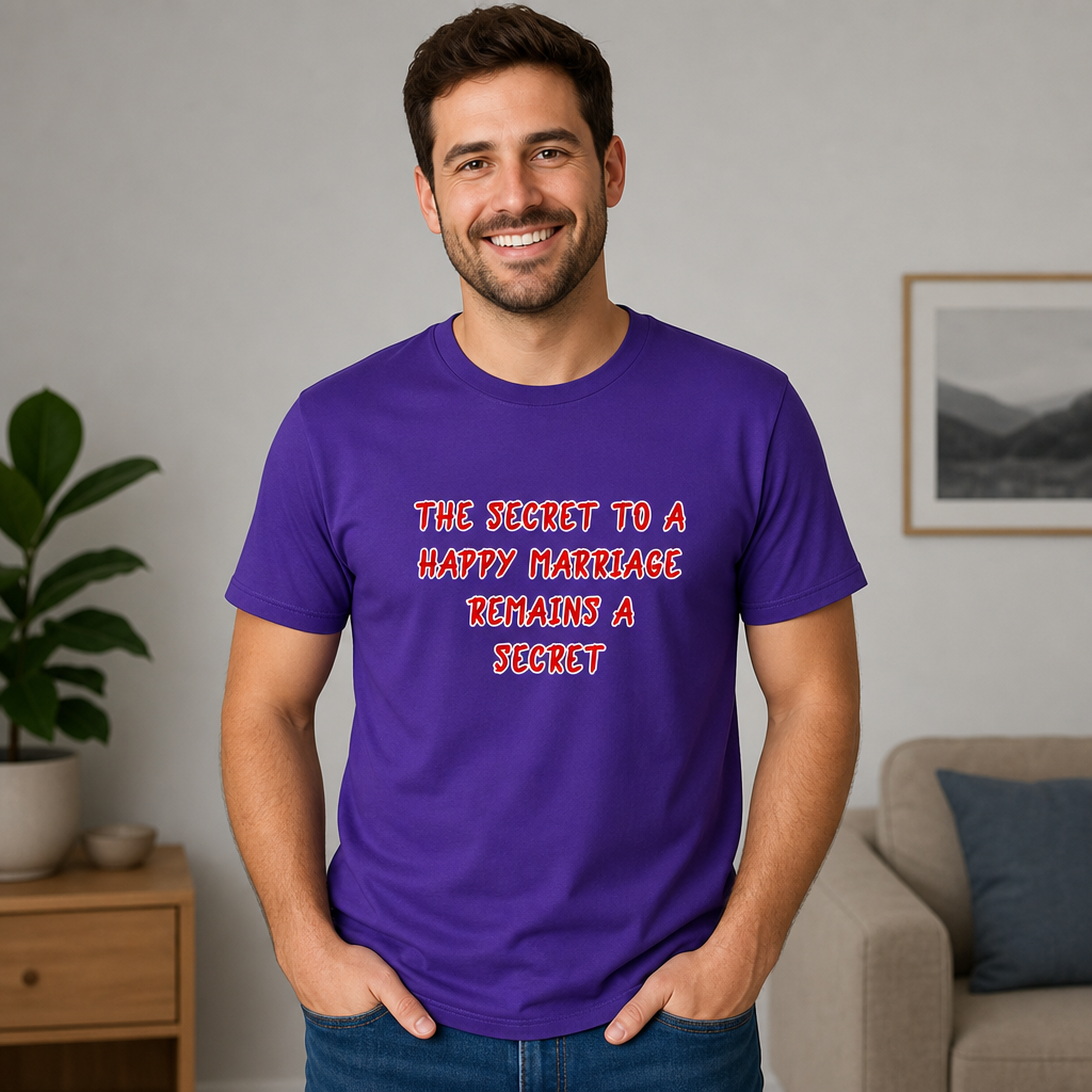 THE SECRET TO A HAPPY MARRIAGE REMAINS A SECRET — D☆R MISFITS™ Tee