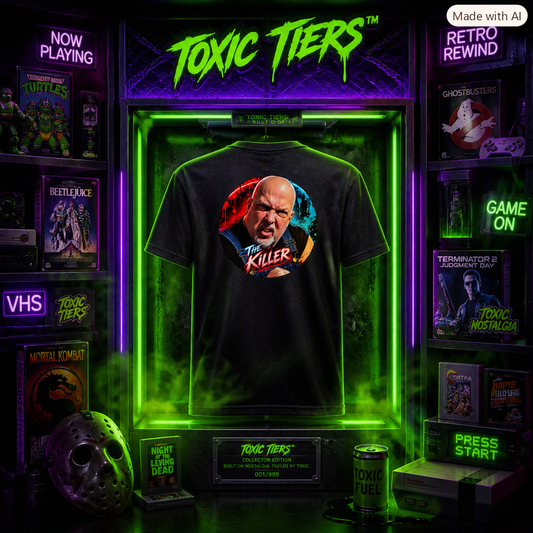 Toxic Tiers™ "The Killer" Back Print Heavyweight Tee