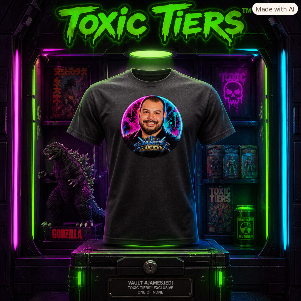 Toxic Tiers™ "James the Jedi" Back Print Lightweight Tee