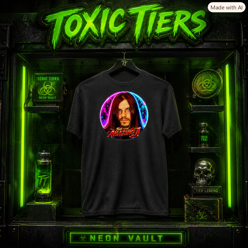 Toxic Tiers™ "The Amazing J" Back Print Lightweight Tee
