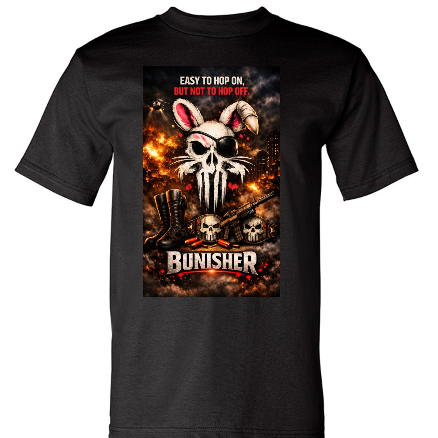 BUNISHER - Combat Line Heavyweight Tee — Move Silent. Hit Loud.