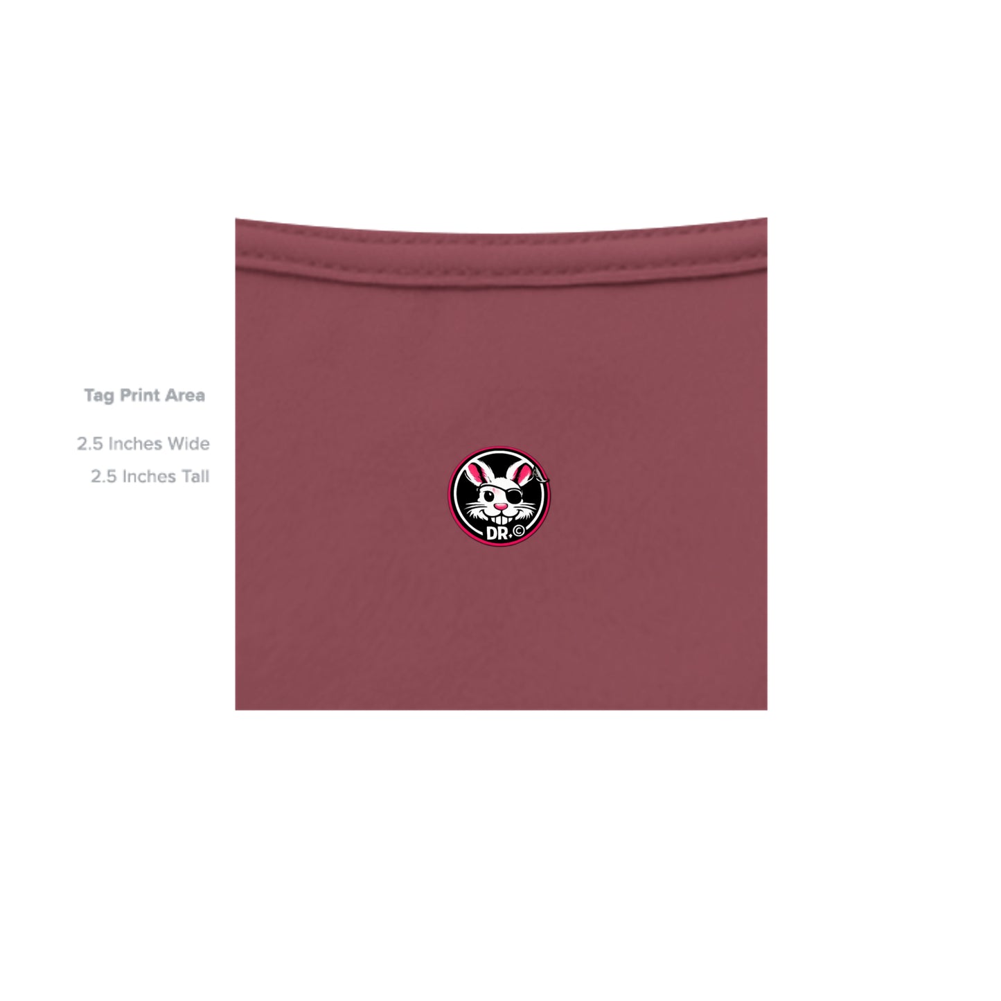 Solid Maroon Triblend - 3413C - INSIDE_TAG_LINE