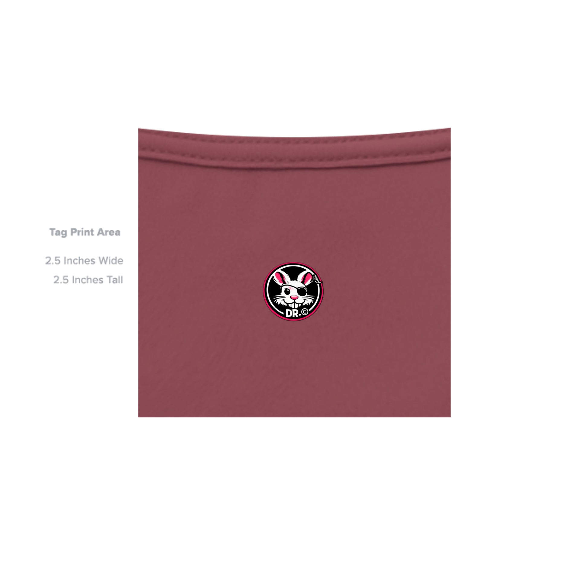 Solid Maroon Triblend - 3413C - INSIDE_TAG_LINE