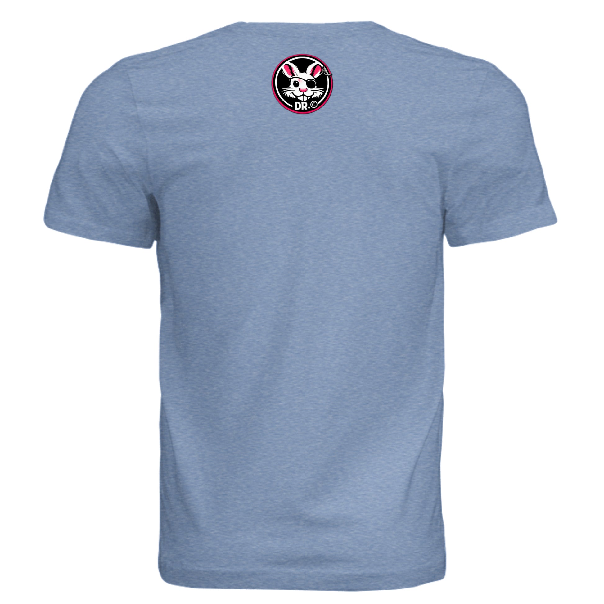 Solid Blue Triblend - 3413C - BACK