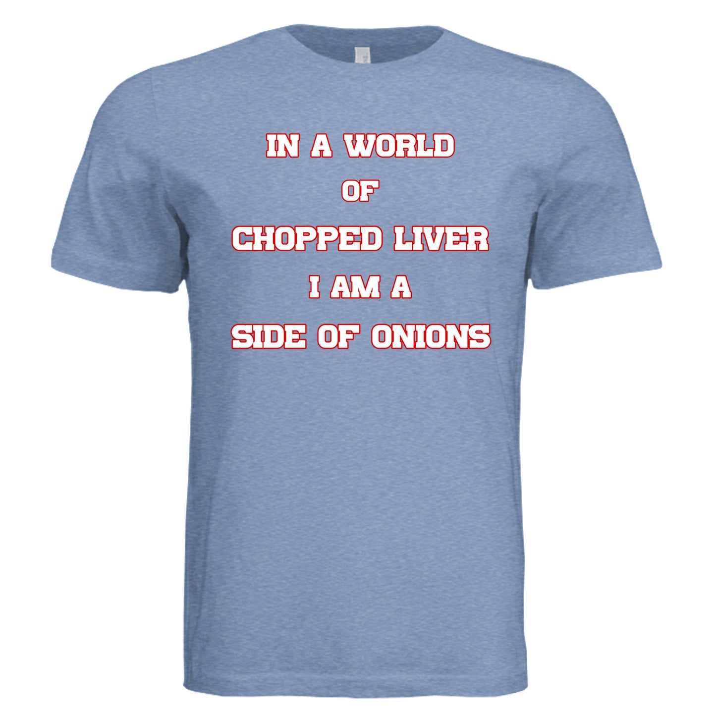 Solid Blue Triblend - 3413C - FRONT