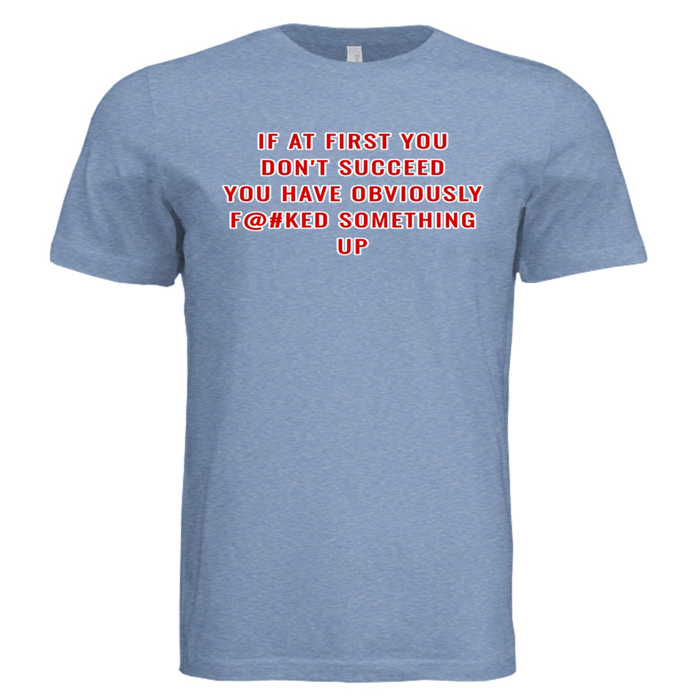 Solid Blue Triblend - 3413C - FRONT